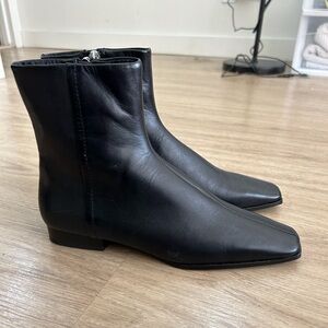 Selling these never before worn black booties from Mango!!